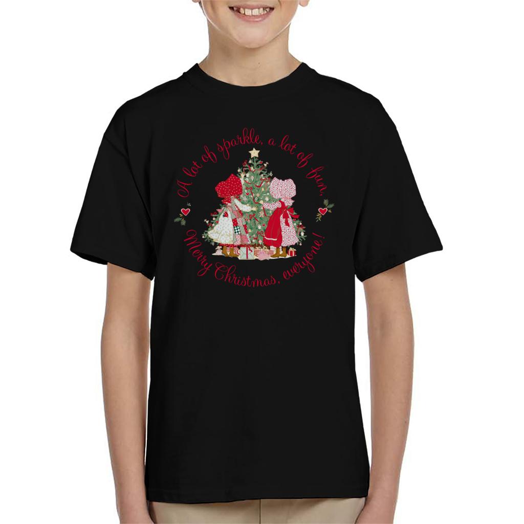 Holly Hobbie Christmas Sparkle And Fun Kid's T-Shirt-ALL + EVERY