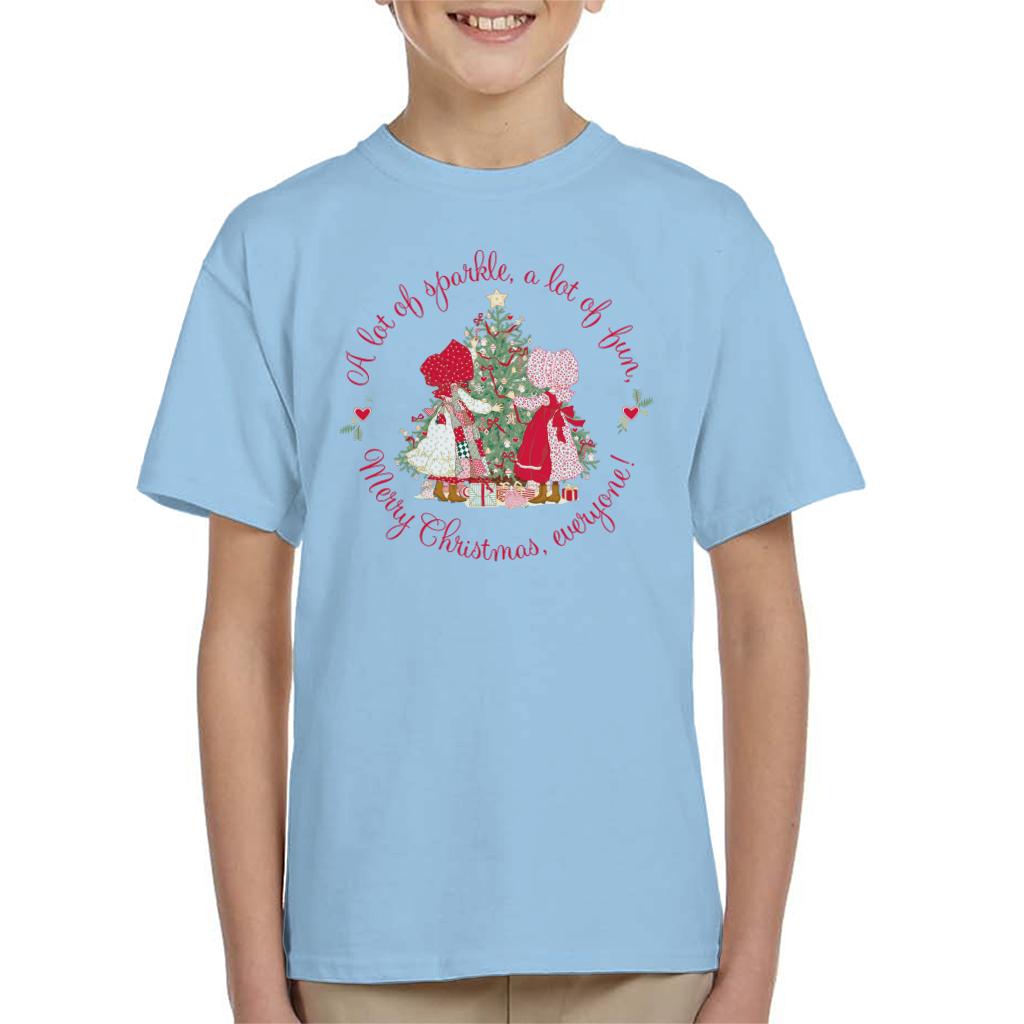 Holly Hobbie Christmas Sparkle And Fun Kid's T-Shirt-ALL + EVERY