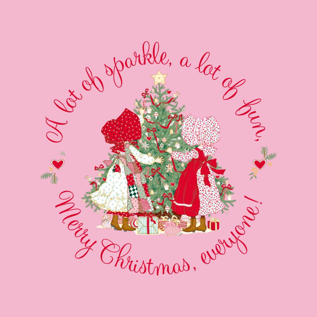 Holly Hobbie Christmas Sparkle And Fun Women's Hooded Sweatshirt-ALL + EVERY