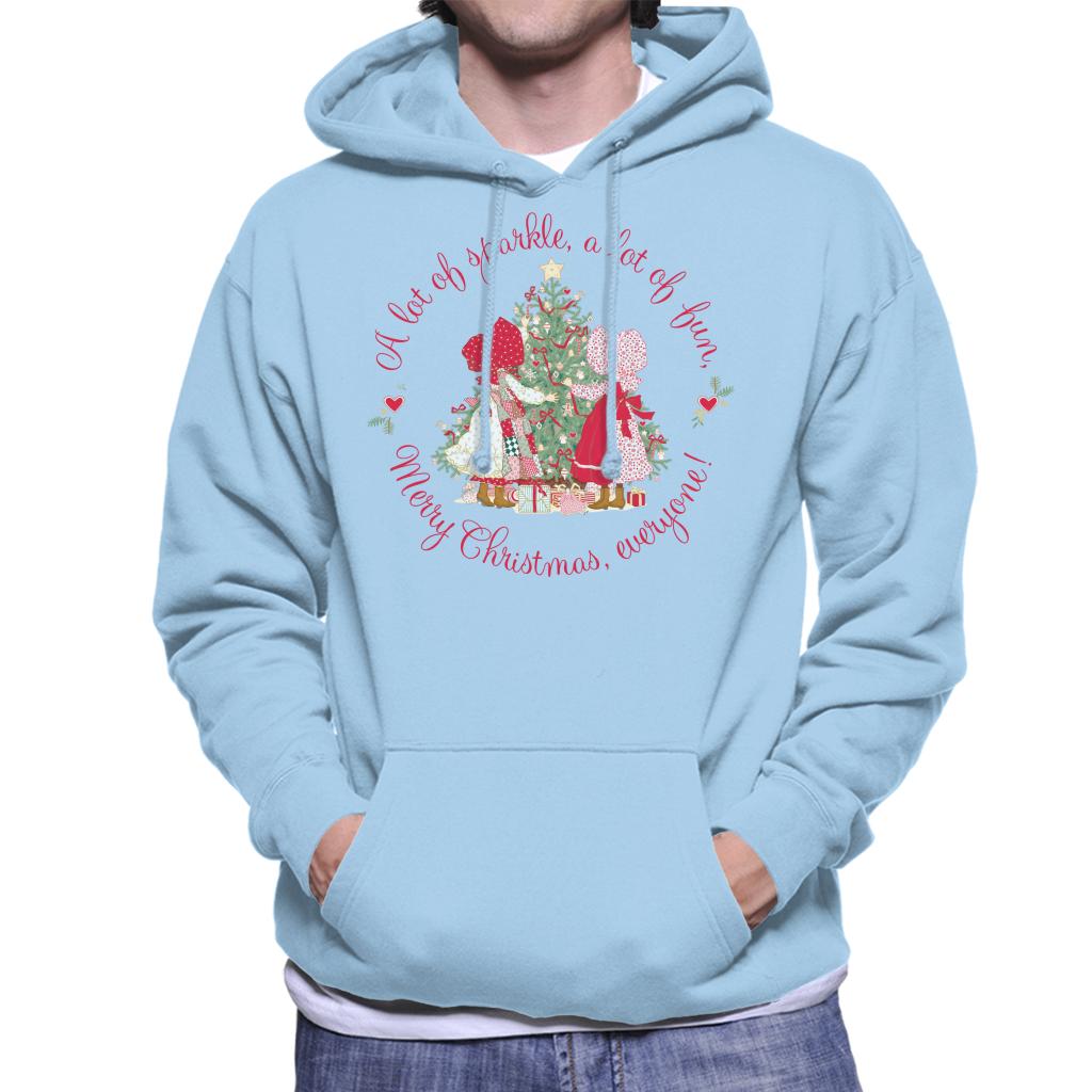 Holly Hobbie Christmas Sparkle And Fun Men's Hooded Sweatshirt-ALL + EVERY