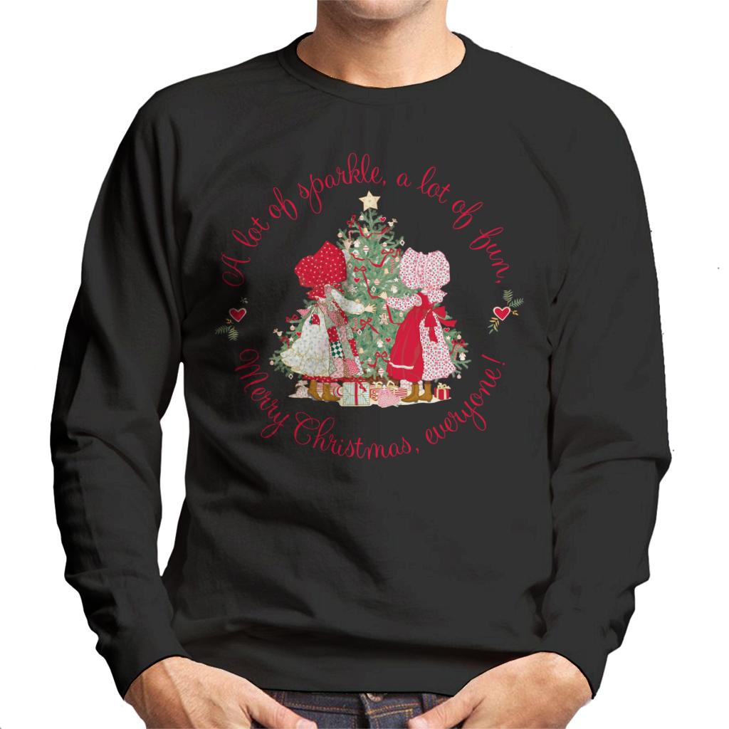 Holly Hobbie Christmas Sparkle And Fun Men's Sweatshirt-ALL + EVERY