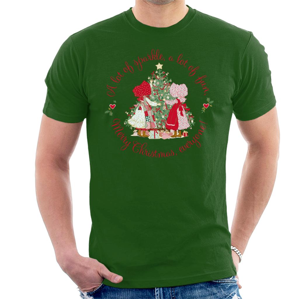 Holly Hobbie Christmas Sparkle And Fun Men's T-Shirt-ALL + EVERY