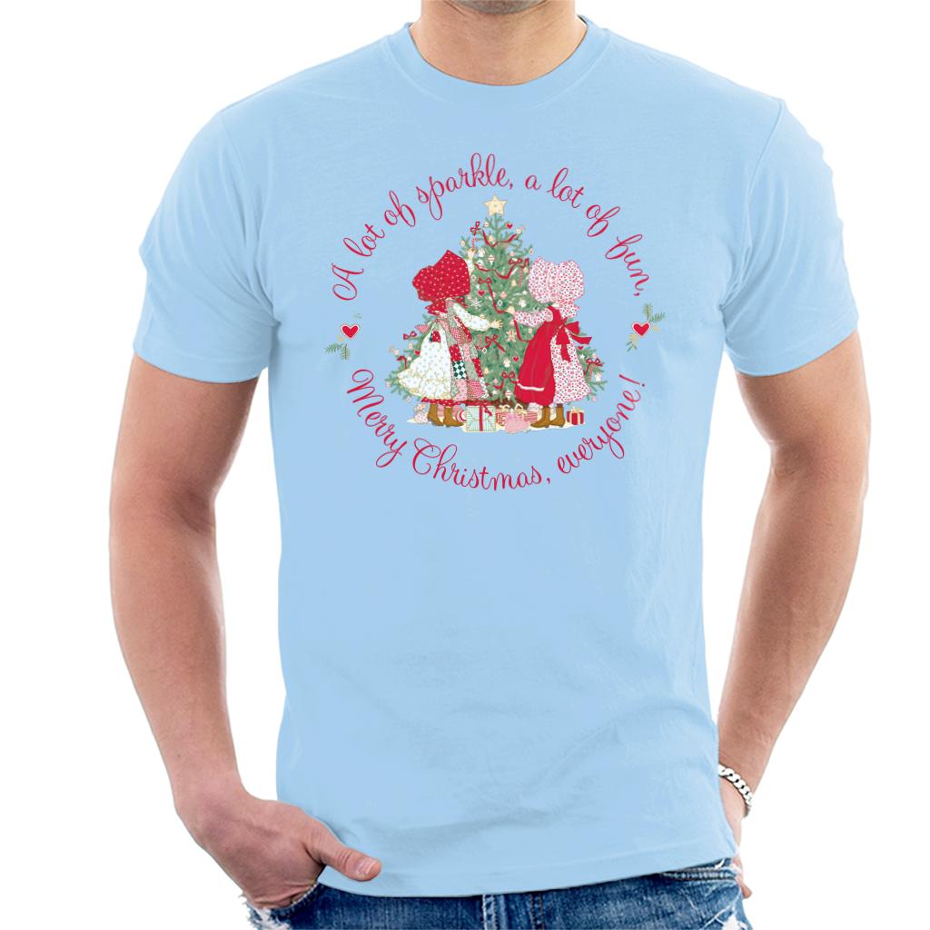 Holly Hobbie Christmas Sparkle And Fun Men's T-Shirt-ALL + EVERY