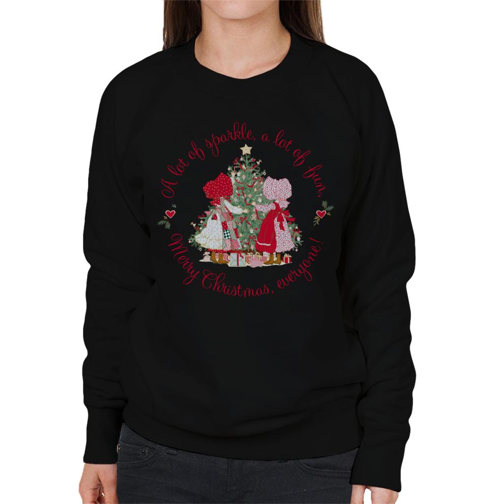 Holly Hobbie Christmas Sparkle And Fun Women's Sweatshirt-ALL + EVERY