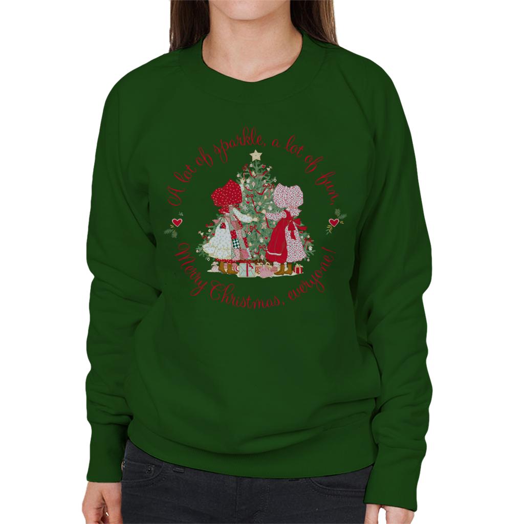 Holly Hobbie Christmas Sparkle And Fun Women's Sweatshirt-ALL + EVERY