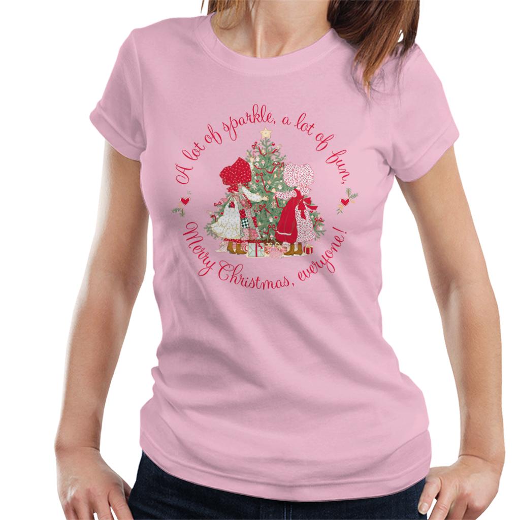 Holly Hobbie Christmas Sparkle And Fun Women's T-Shirt-ALL + EVERY