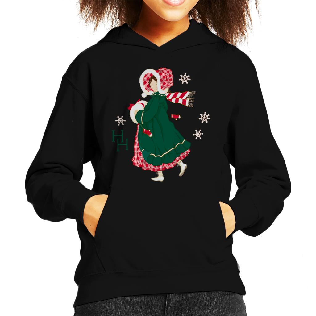 Holly Hobbie Christmas Dress Kid's Hooded Sweatshirt-ALL + EVERY