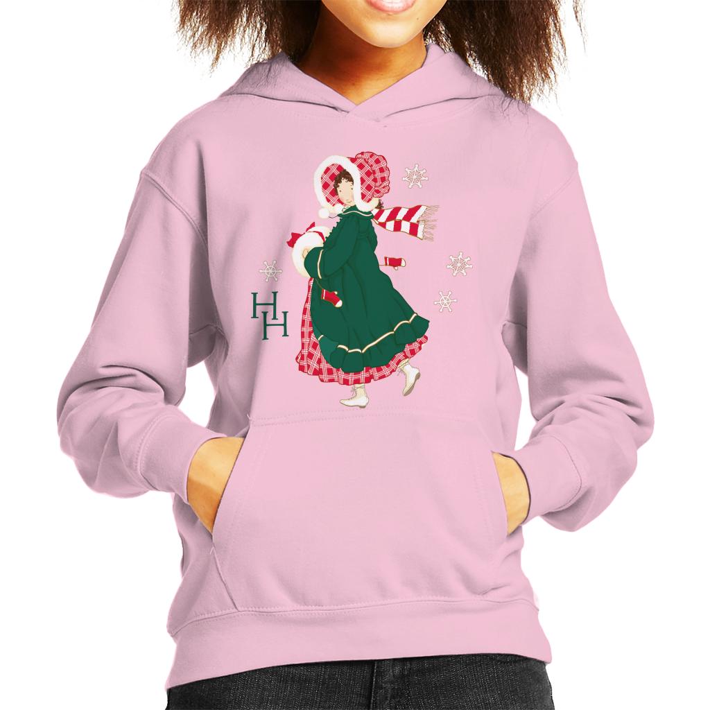 Holly Hobbie Christmas Dress Kid's Hooded Sweatshirt-ALL + EVERY