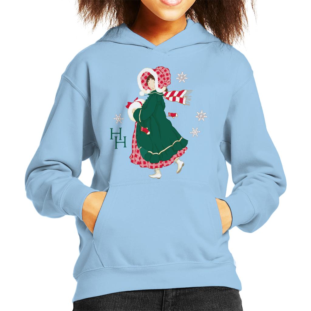 Holly Hobbie Christmas Dress Kid's Hooded Sweatshirt-ALL + EVERY