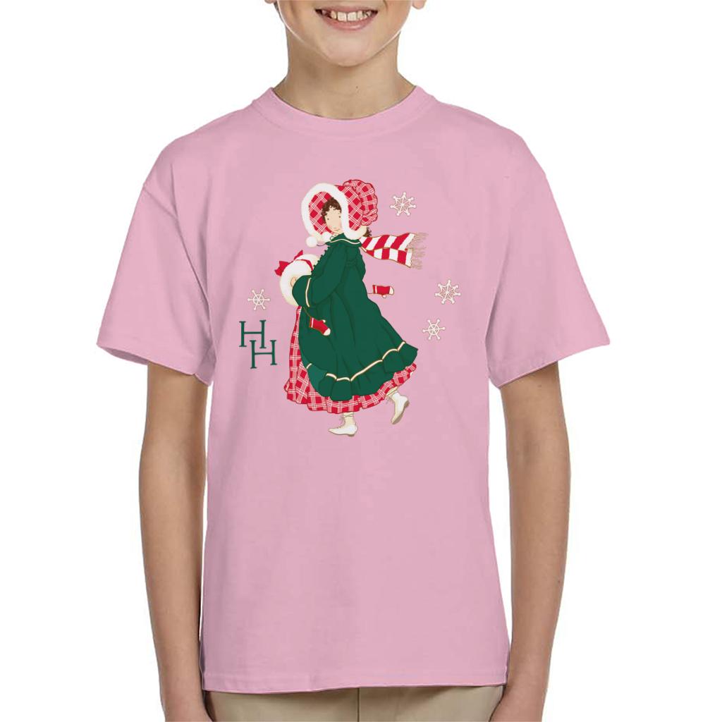 Holly Hobbie Christmas Dress Kid's T-Shirt-ALL + EVERY