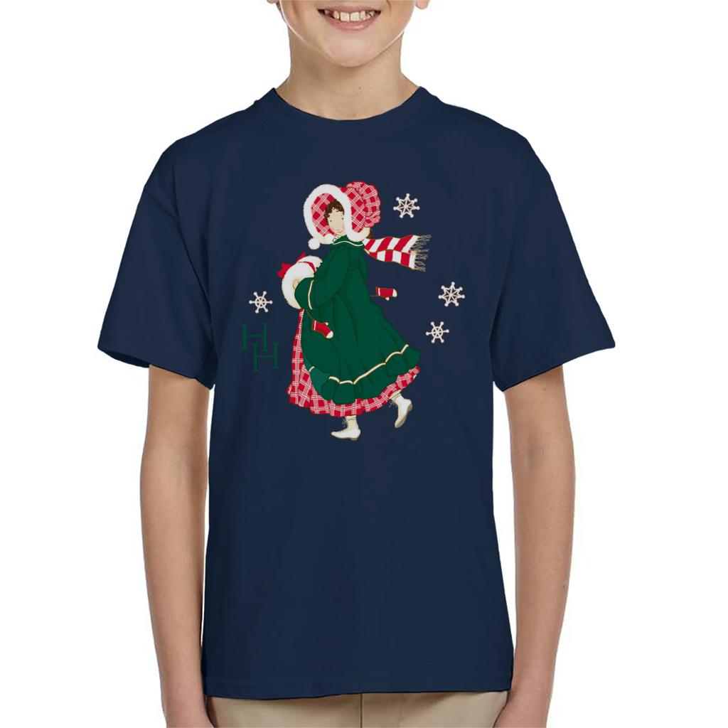 Holly Hobbie Christmas Dress Kid's T-Shirt-ALL + EVERY