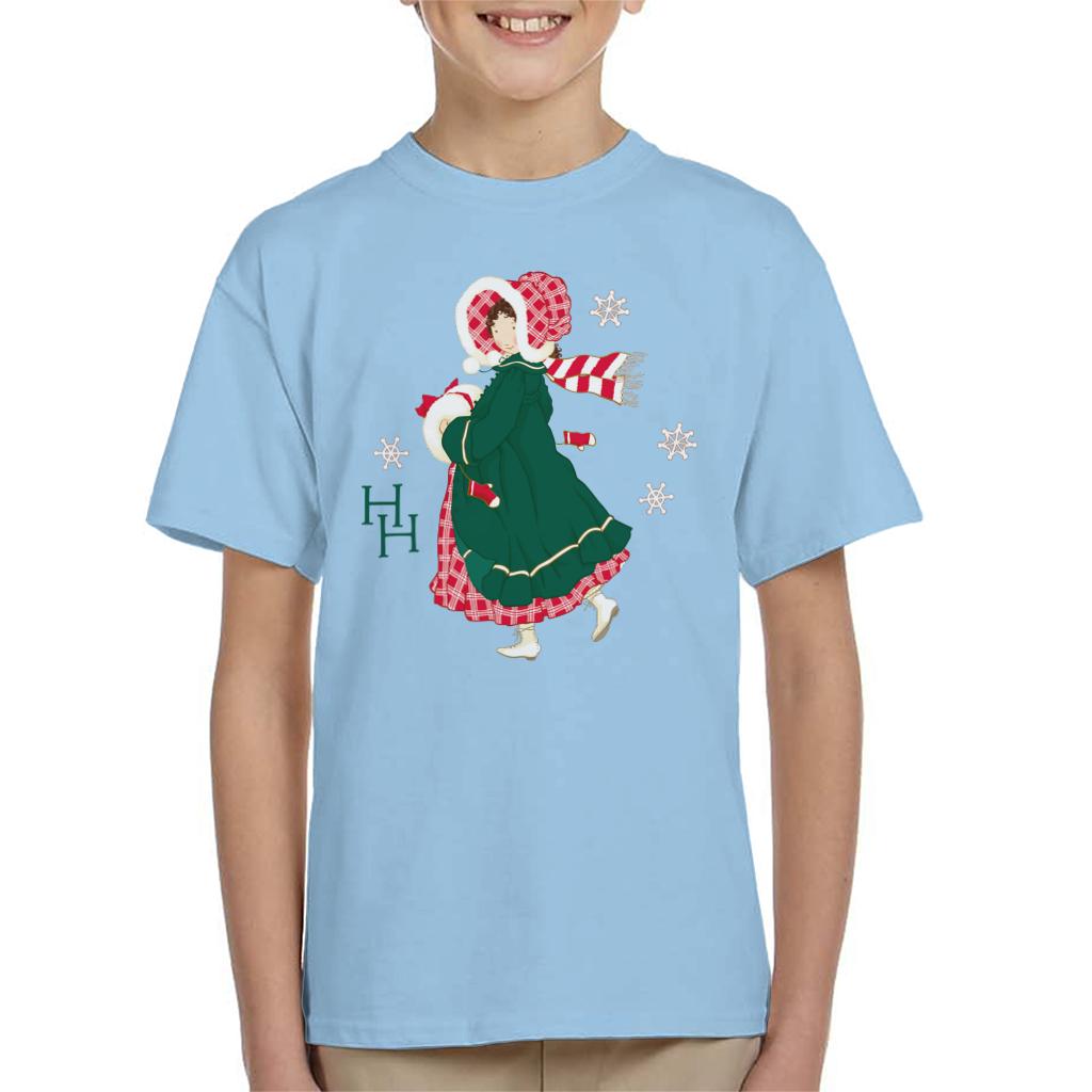 Holly Hobbie Christmas Dress Kid's T-Shirt-ALL + EVERY