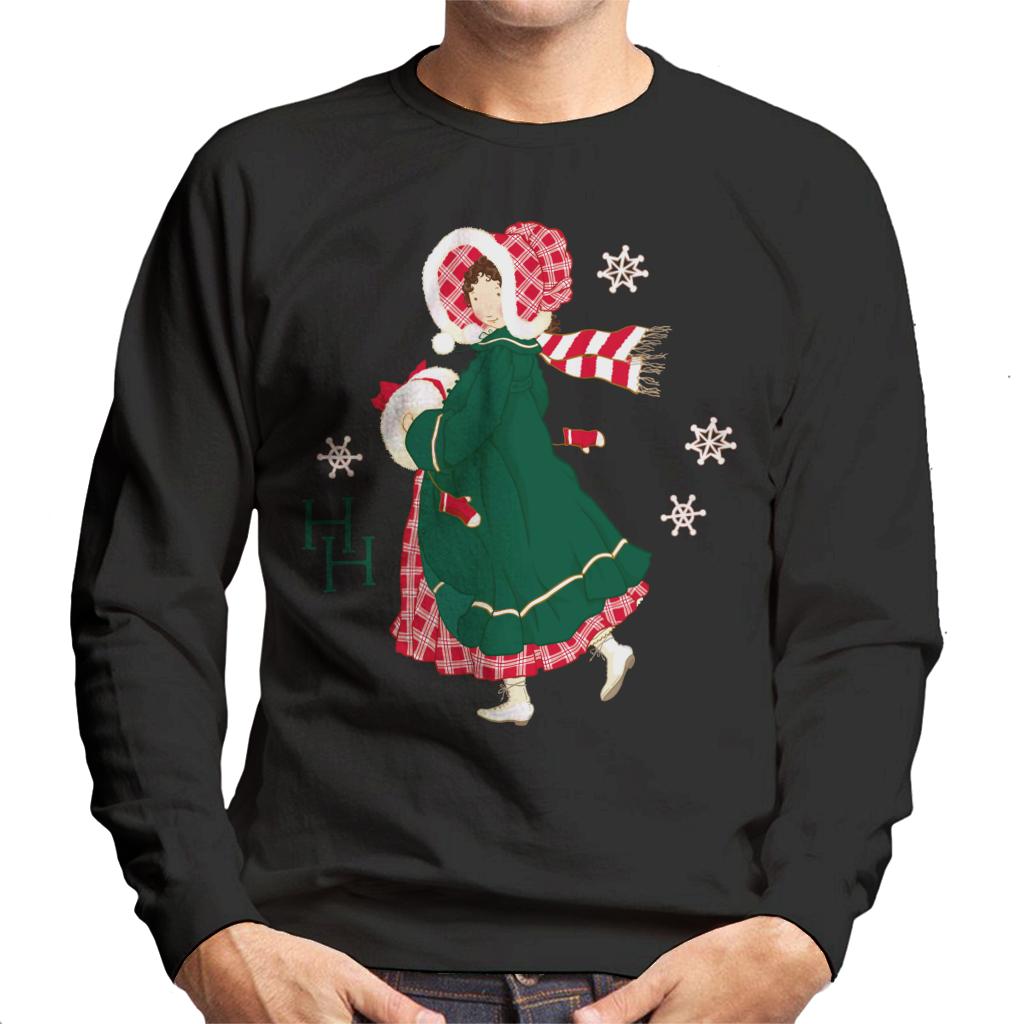 Holly Hobbie Christmas Dress Men's Sweatshirt-ALL + EVERY