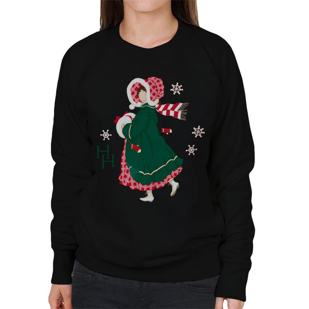 Holly Hobbie Christmas Dress Women's Sweatshirt-ALL + EVERY