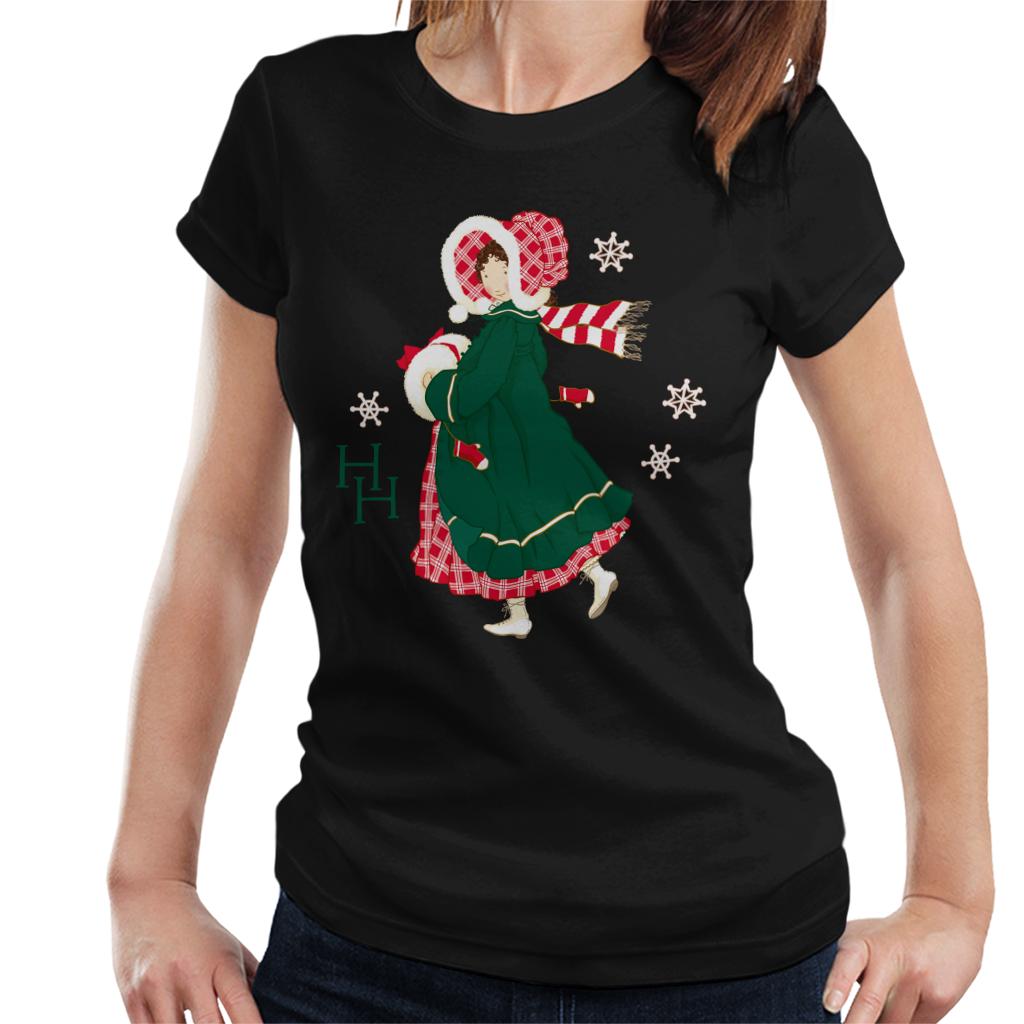 Holly Hobbie Christmas Dress Women's T-Shirt-ALL + EVERY