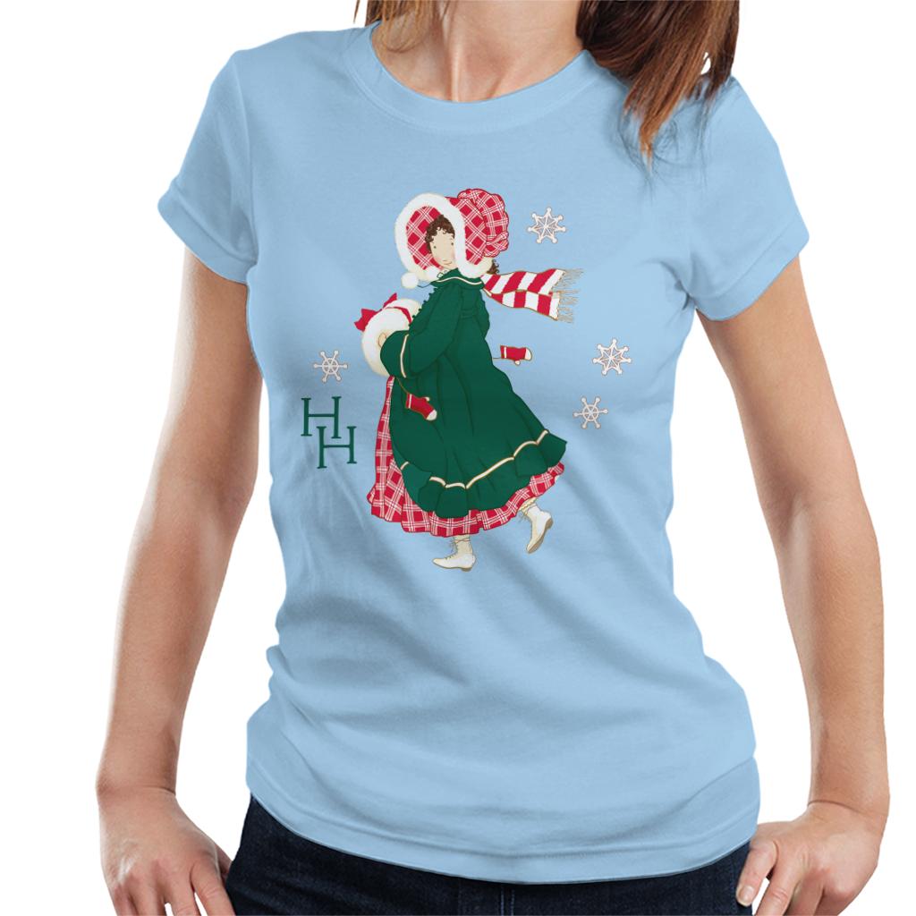 Holly Hobbie Christmas Dress Women's T-Shirt-ALL + EVERY