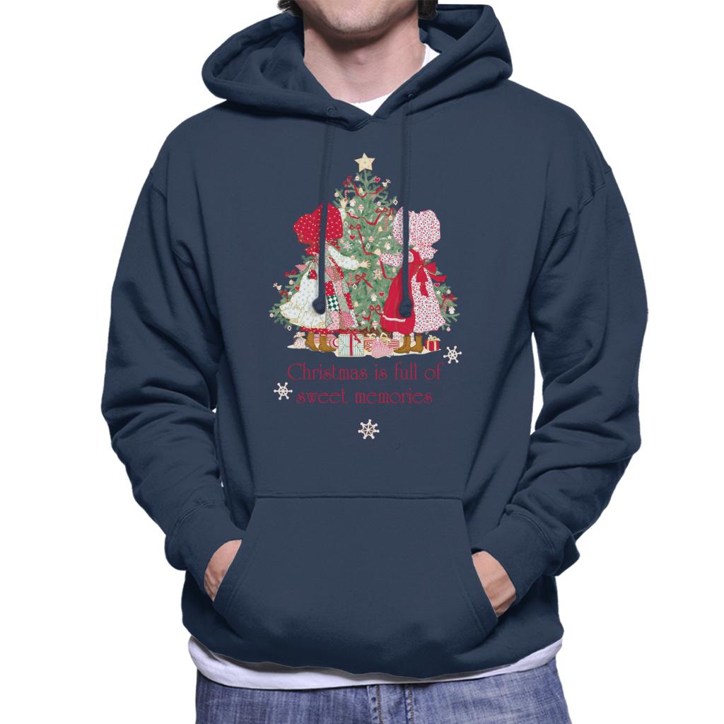 Holly Hobbie Christmas Sweet Memories Men's Hooded Sweatshirt-ALL + EVERY