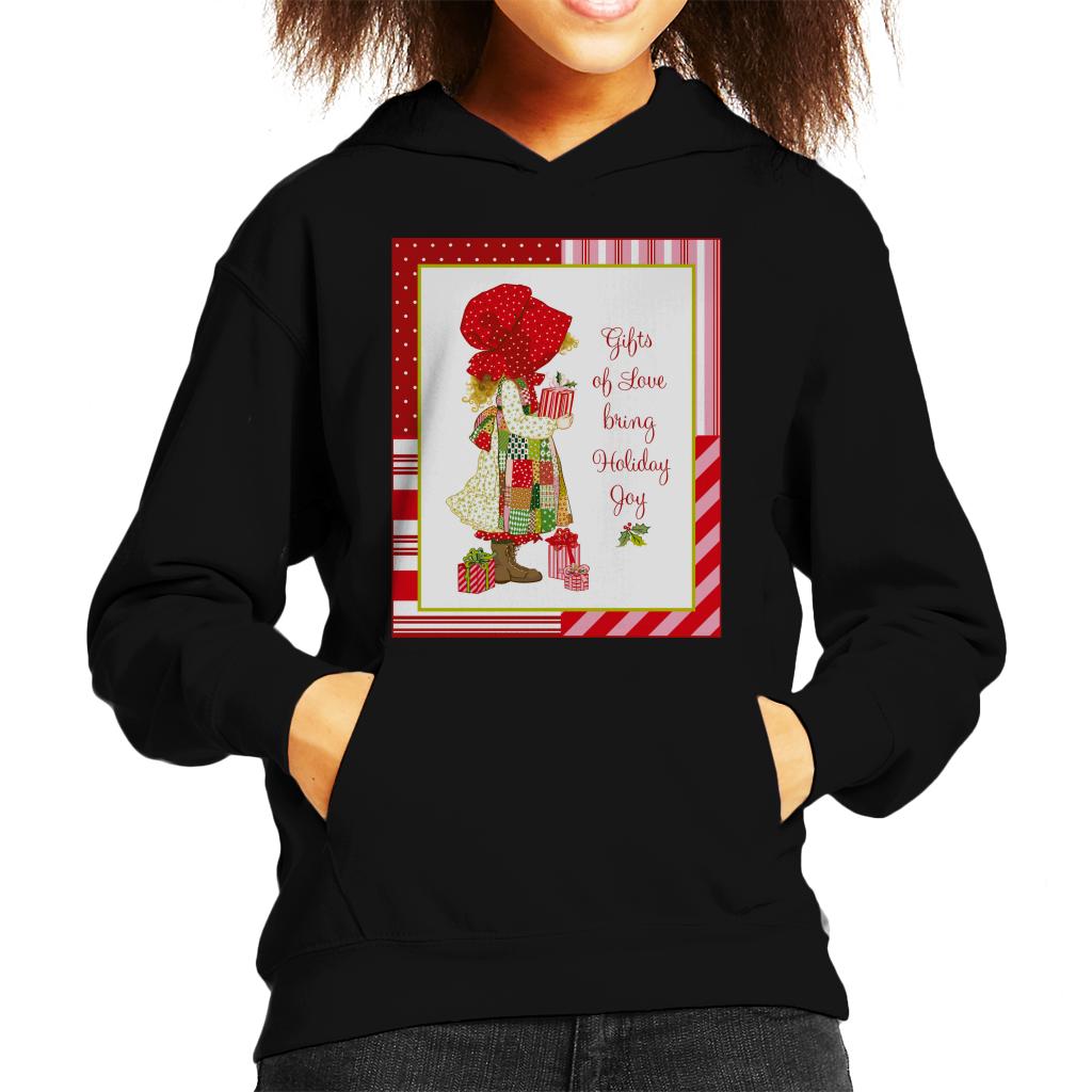 Holly Hobbie Christmas Gifts Of Love Bring Holiday Joy Kid's Hooded Sweatshirt-ALL + EVERY