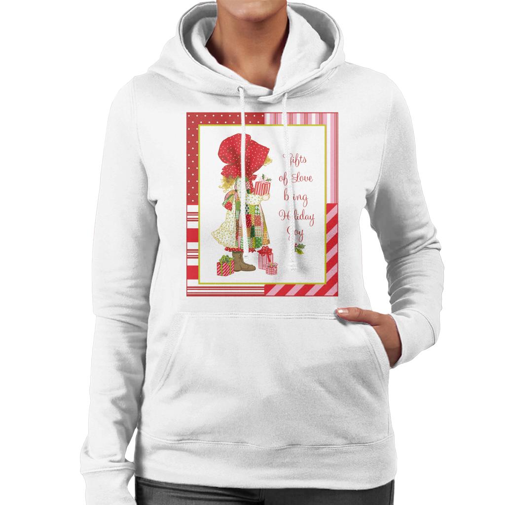 Holly Hobbie Christmas Gifts Of Love Bring Holiday Joy Women's Hooded Sweatshirt-ALL + EVERY