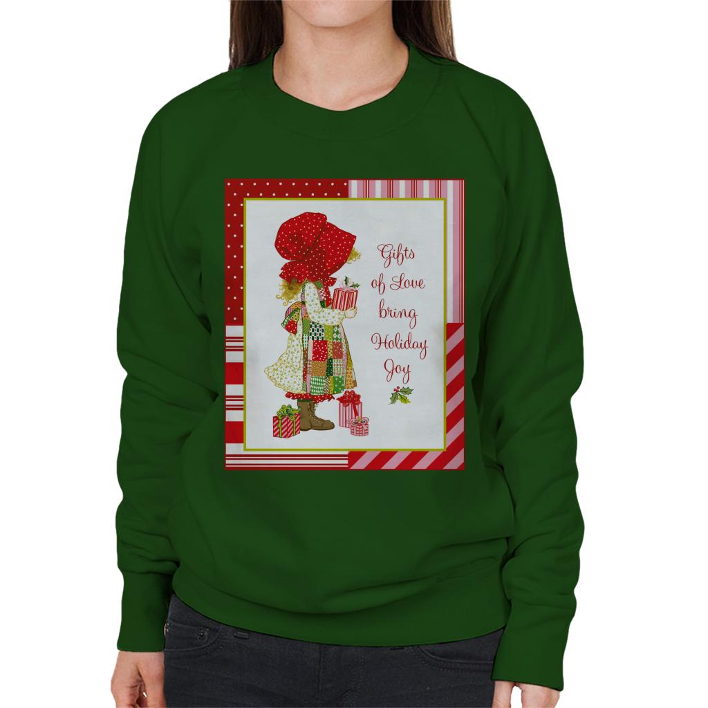 Holly Hobbie Christmas Gifts Of Love Bring Holiday Joy Women's Sweatshirt-ALL + EVERY