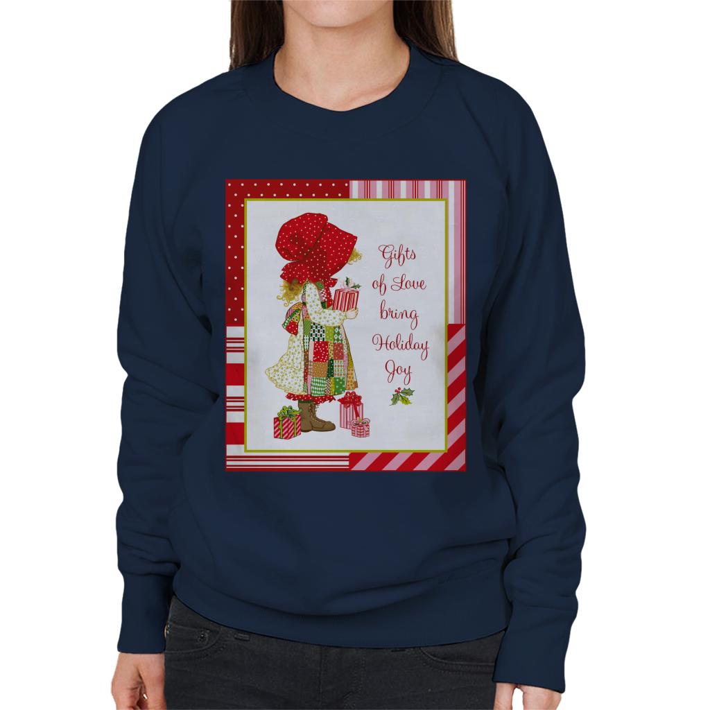 Holly Hobbie Christmas Gifts Of Love Bring Holiday Joy Women's Sweatshirt-ALL + EVERY