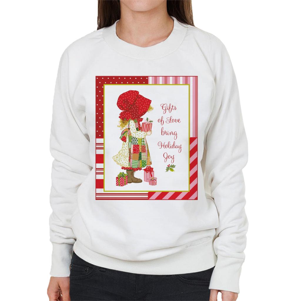 Holly Hobbie Christmas Gifts Of Love Bring Holiday Joy Women's Sweatshirt-ALL + EVERY