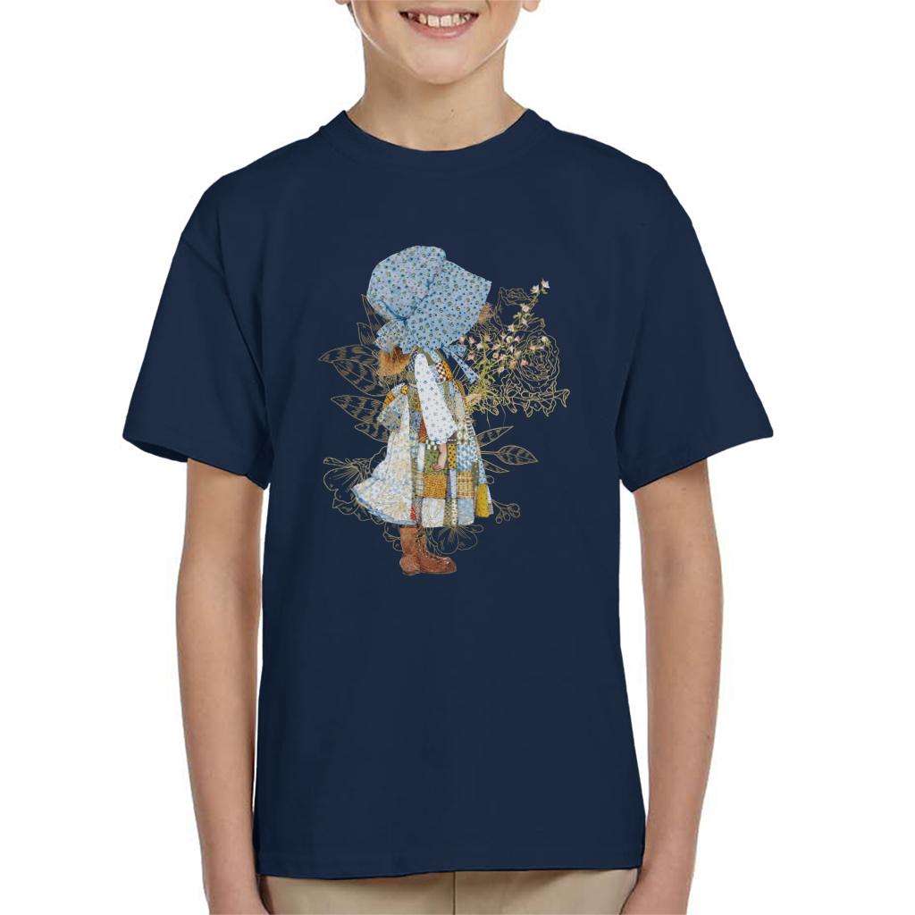 Holly Hobbie Classic Hat And Flowers Kid's T-Shirt-ALL + EVERY