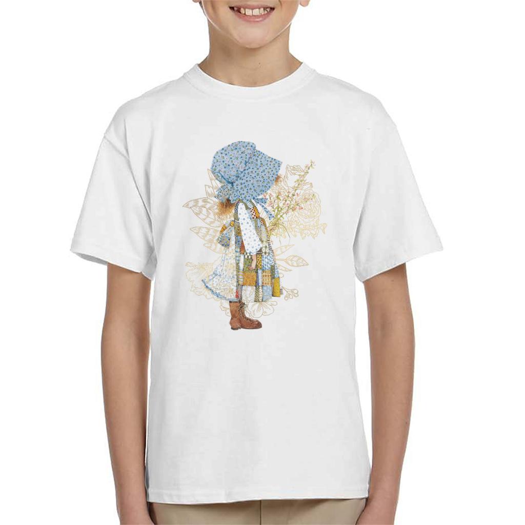 Holly Hobbie Classic Hat And Flowers Kid's T-Shirt-ALL + EVERY