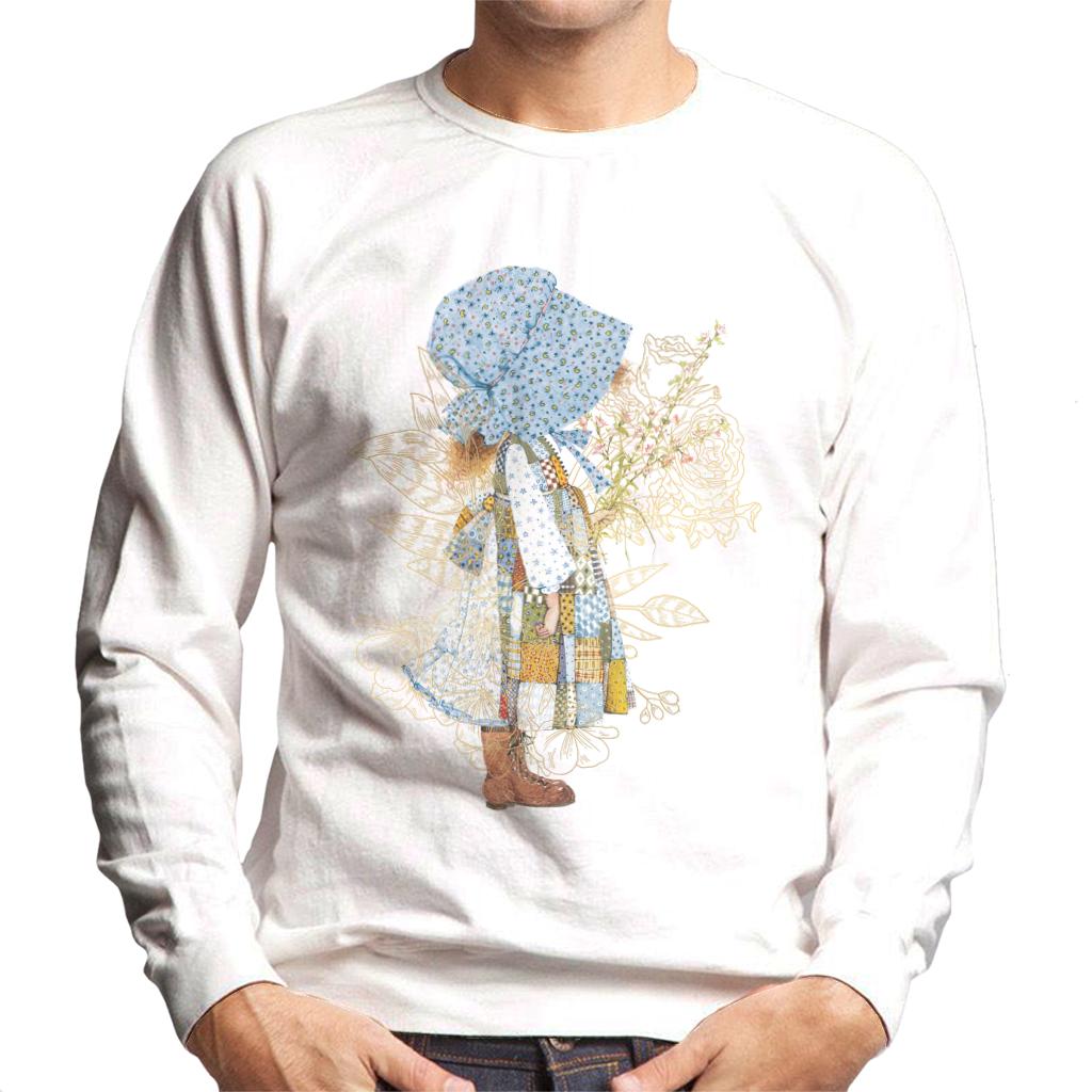 Holly Hobbie Classic Hat And Flowers Men's Sweatshirt-ALL + EVERY