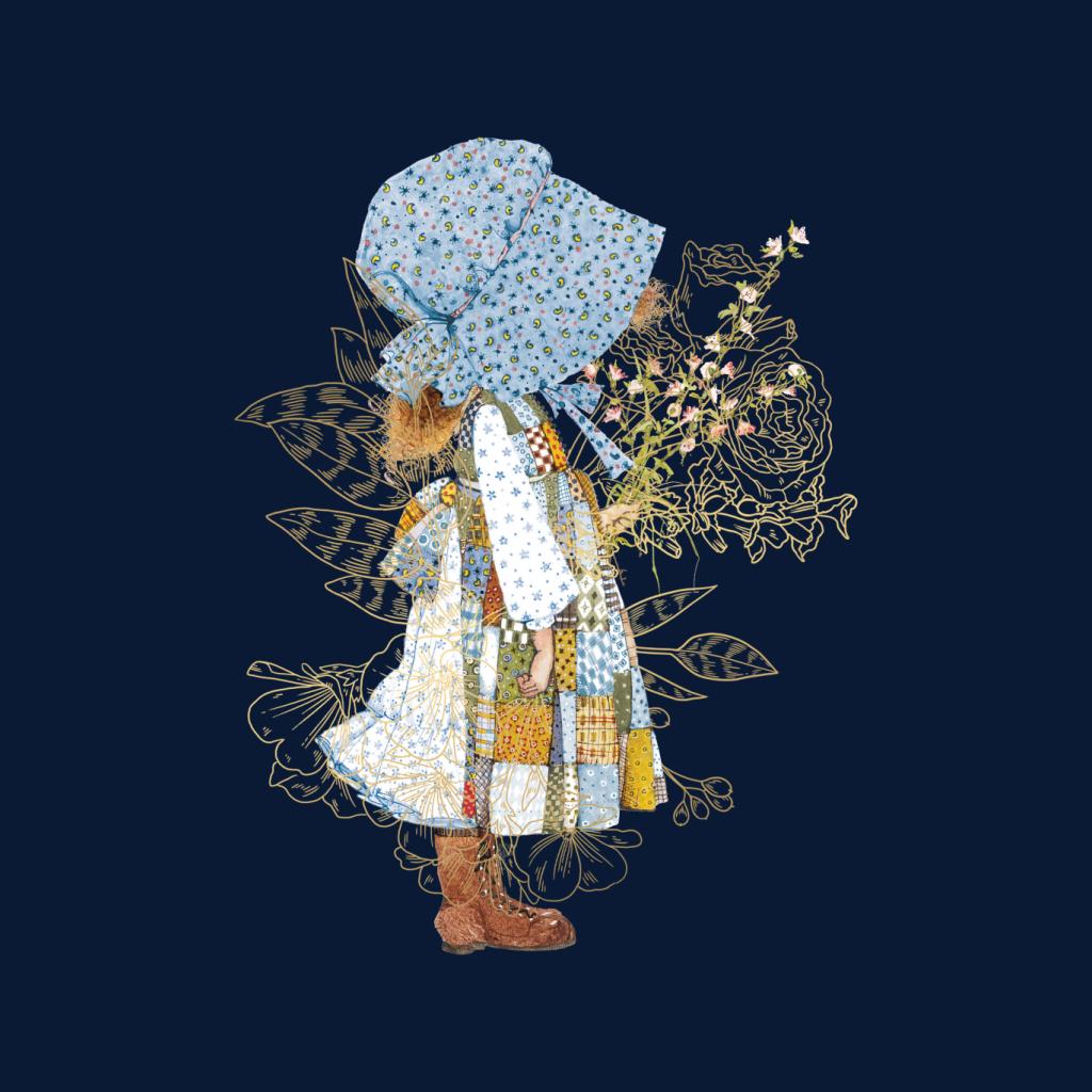 Holly Hobbie Classic Hat And Flowers Men's T-Shirt-ALL + EVERY