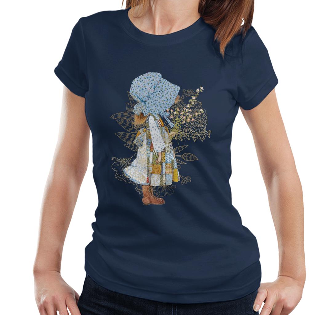 Holly Hobbie Classic Hat And Flowers Women's T-Shirt-ALL + EVERY