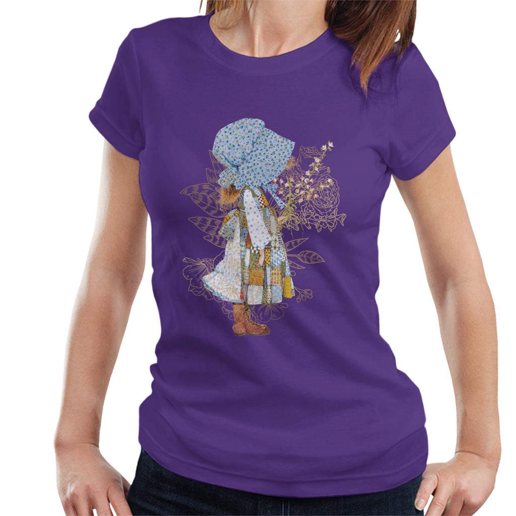 Holly Hobbie Classic Hat And Flowers Women's T-Shirt-ALL + EVERY