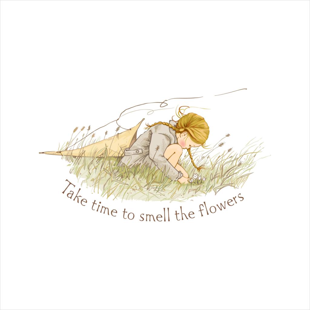Holly Hobbie Classic Take Time To Smell The Flowers Men's Sweatshirt-ALL + EVERY