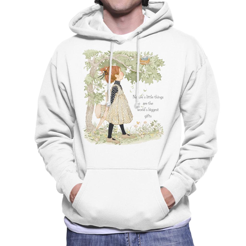 Holly Hobbie Classic Natures Little Things Dark Text Men's Hooded Sweatshirt-ALL + EVERY