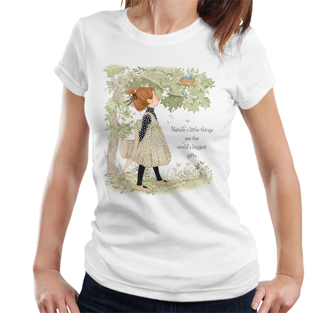 Holly Hobbie Classic Natures Little Things Dark Text Women's T-Shirt-ALL + EVERY