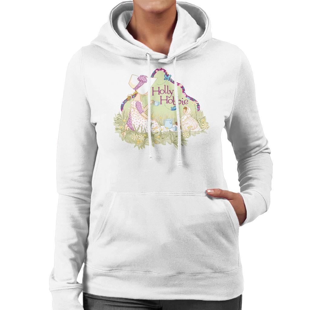 Holly Hobbie Classic Tea Party Women's Hooded Sweatshirt-ALL + EVERY