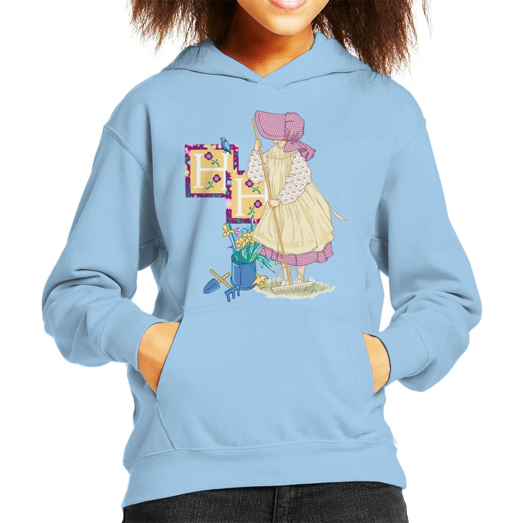 Holly Hobbie Classic Gardening Kid's Hooded Sweatshirt-ALL + EVERY