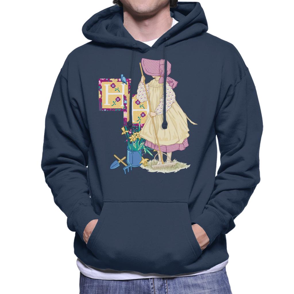 Holly Hobbie Classic Gardening Men's Hooded Sweatshirt-ALL + EVERY