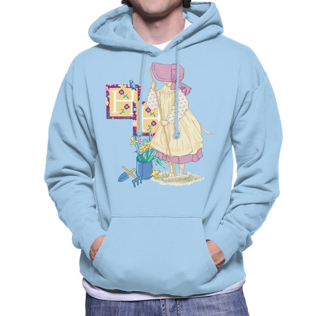 Holly Hobbie Classic Gardening Men's Hooded Sweatshirt-ALL + EVERY