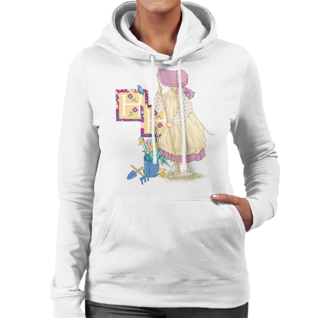 Holly Hobbie Classic Gardening Women's Hooded Sweatshirt-ALL + EVERY