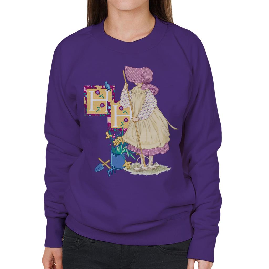 Holly Hobbie Classic Gardening Women's Sweatshirt-ALL + EVERY