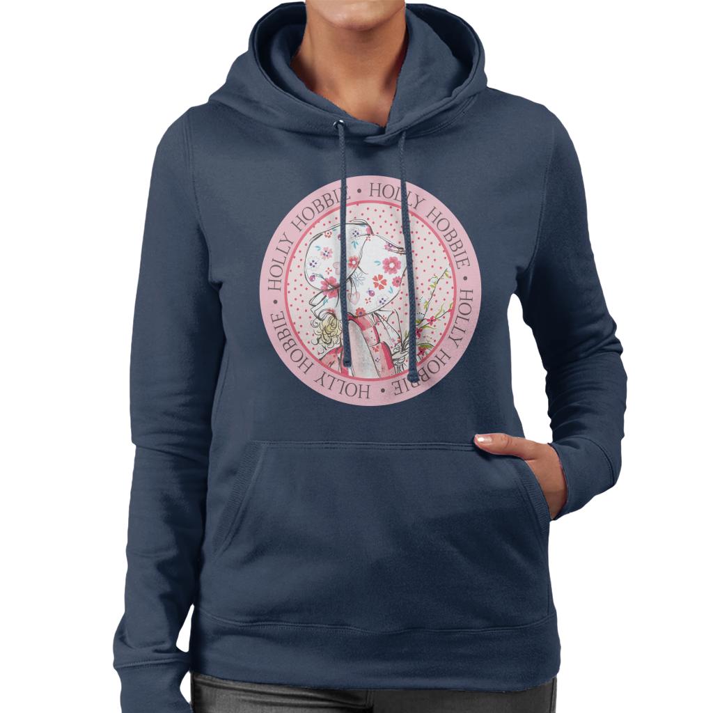 Holly Hobbie Classic Circle Women's Hooded Sweatshirt-ALL + EVERY