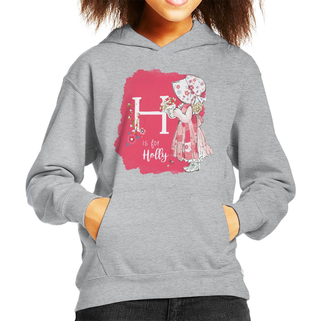 Holly Hobbie Classic H Is For Holly Kid's Hooded Sweatshirt-ALL + EVERY