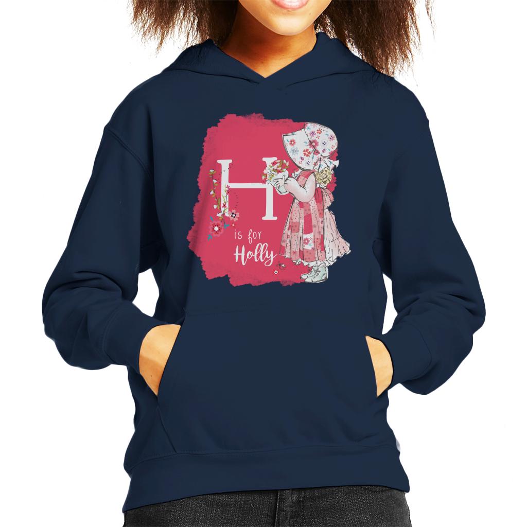 Holly Hobbie Classic H Is For Holly Kid's Hooded Sweatshirt-ALL + EVERY