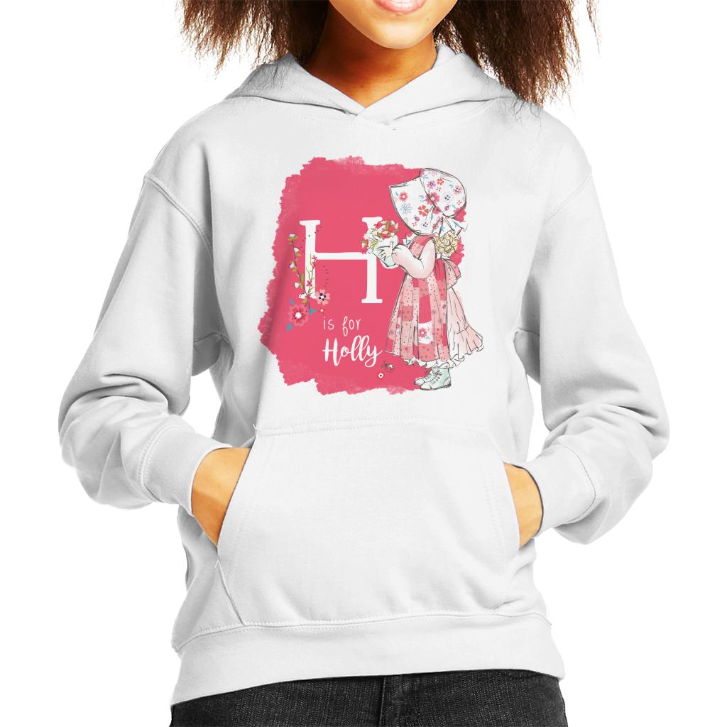 Holly Hobbie Classic H Is For Holly Kid's Hooded Sweatshirt-ALL + EVERY