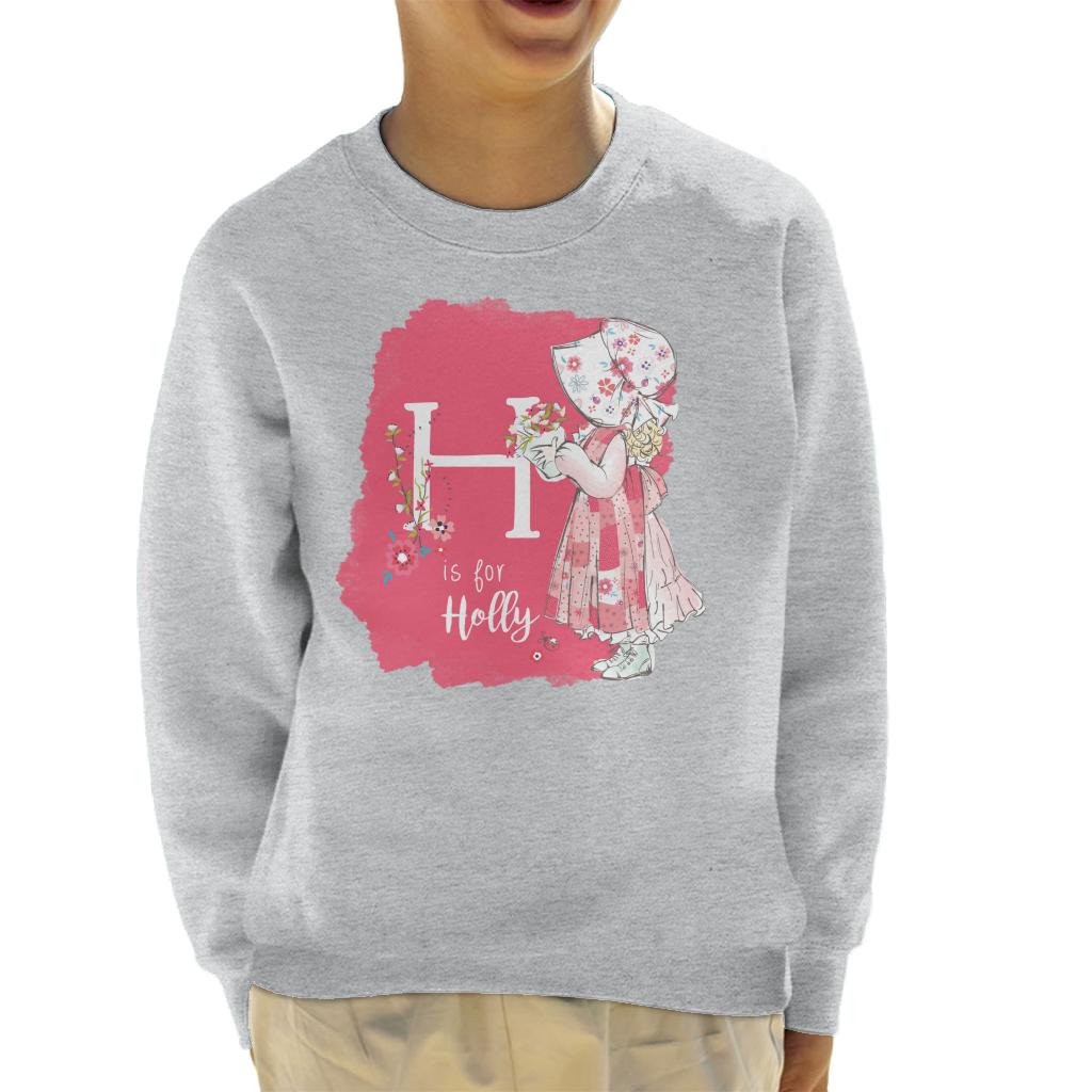 Holly Hobbie Classic H Is For Holly Kid's Sweatshirt-ALL + EVERY