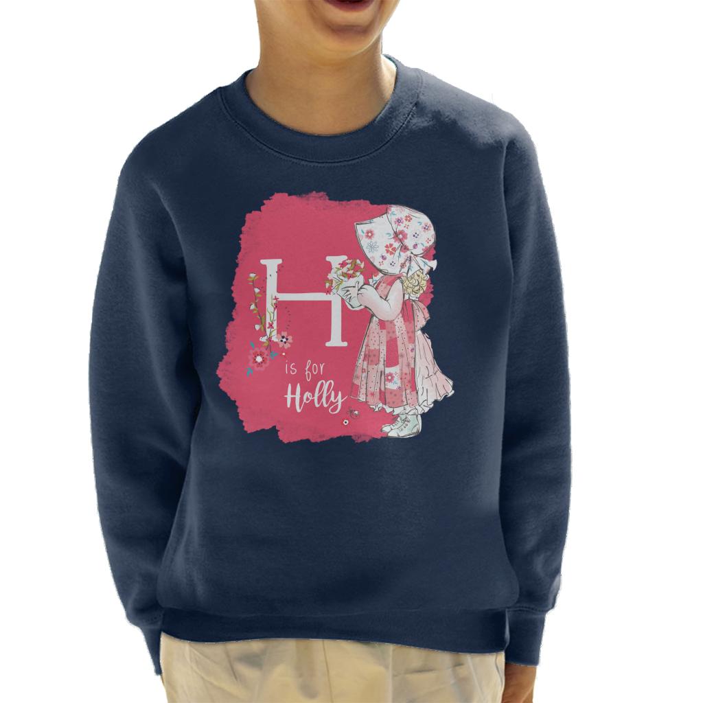 Holly Hobbie Classic H Is For Holly Kid's Sweatshirt-ALL + EVERY