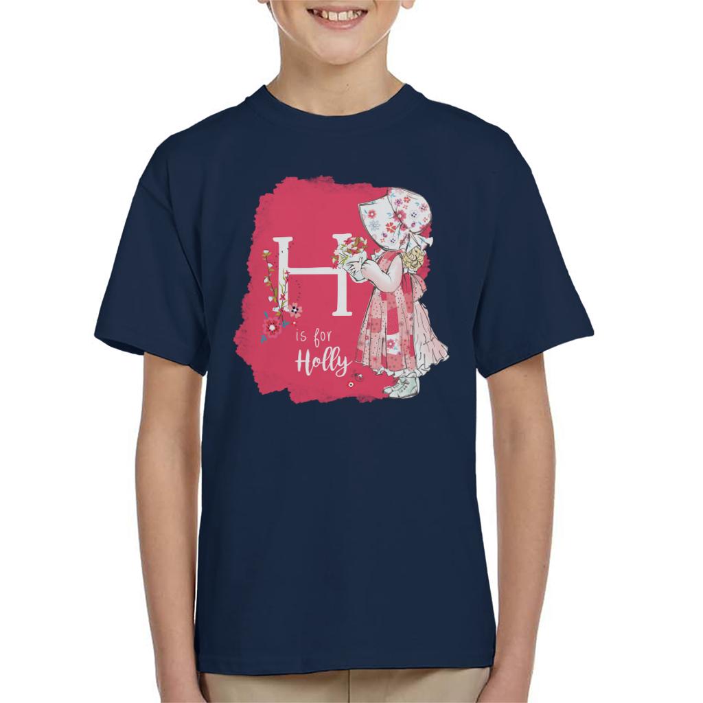 Holly Hobbie Classic H Is For Holly Kid's T-Shirt-ALL + EVERY