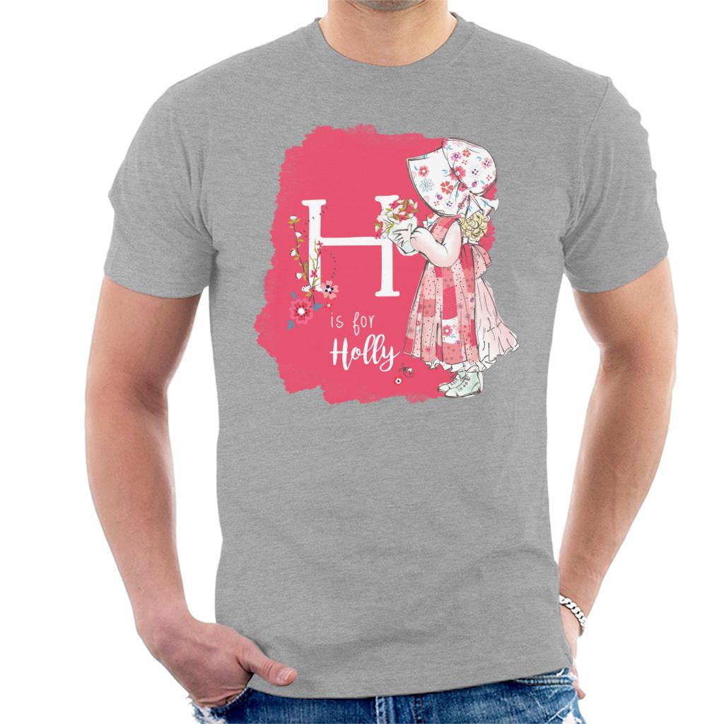 Holly Hobbie Classic H Is For Holly Men's T-Shirt-ALL + EVERY