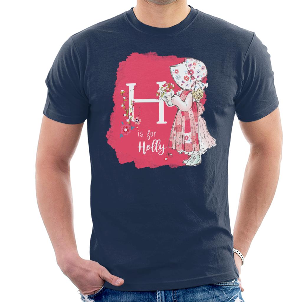 Holly Hobbie Classic H Is For Holly Men's T-Shirt-ALL + EVERY